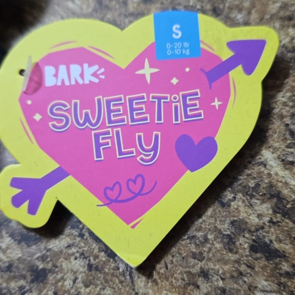 Bark Sweetie Fly Plush with Red‎ and Purple Size Small 0-20 Pounds NWT